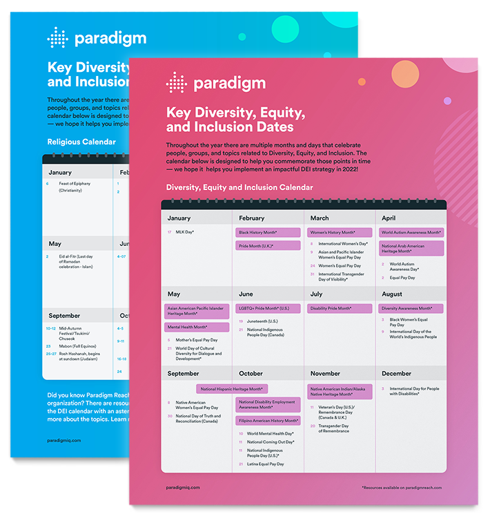 Key Diversity Equity And Inclusion Calendar